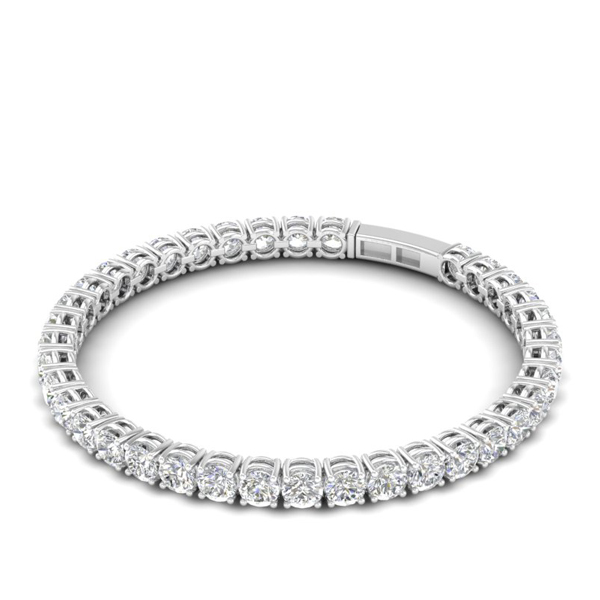 Elsa Peretti® Diamonds by the Yard® bracelet in 18k gold with a diamond. |  Tiffany & Co.