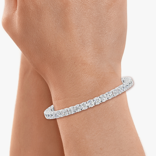 Baguette diamond bracelet (2+ct, adjustable) – Dira London