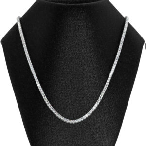 DIAMOND RIVIÈRE NECKLACE<BR>10.85 to 12.88 Ct. in 18k Gold