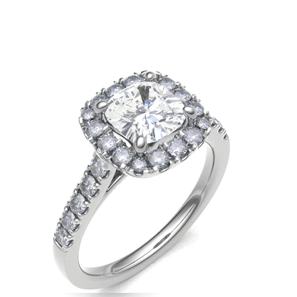 Leslie Ring - 2.60 Carat Elongated Cushion Diamond Ring - Othergems