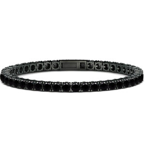 Black Diamond Tennis Bracelet<BR>18.00 Ct. 18k Black Gold