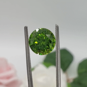 4 Carat Untreated Vivid Green Diamond